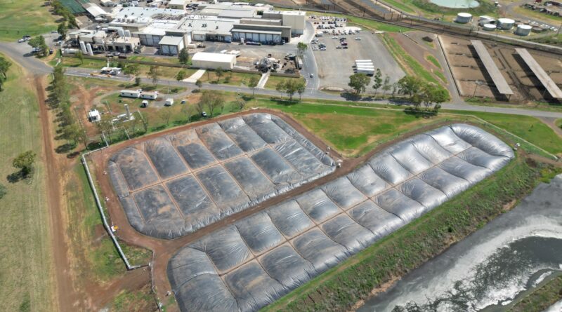 Sistema de captura de biogás na unidade Beef City, na Austrália