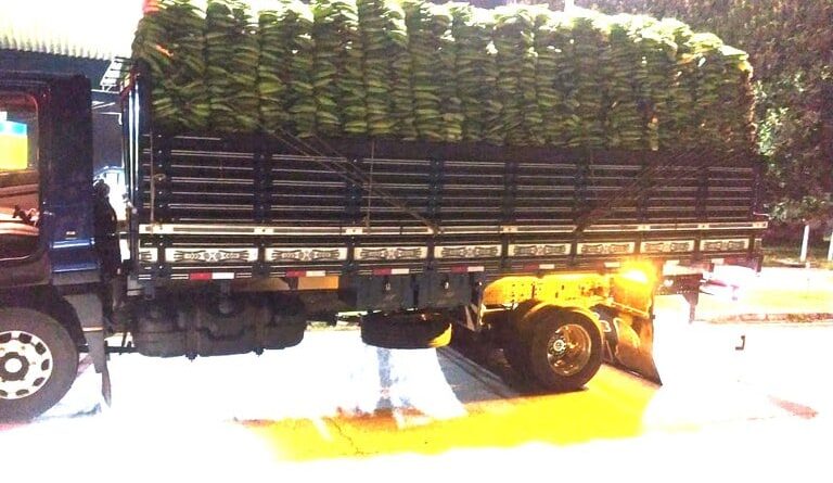 Carga de bananas irregular