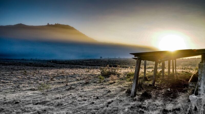 Frente fria no Brasil no fim de semana, sul
