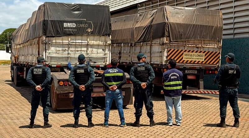 Apreensão cachaça e cobre