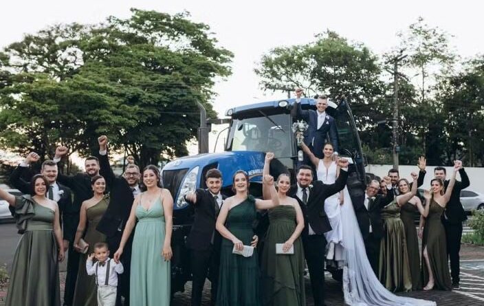 noiva trator bota Santa Catarina