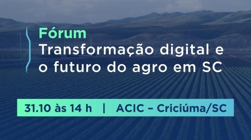 Tecnologia e inovação no Fórum SC e o agro. Inscreva-se!