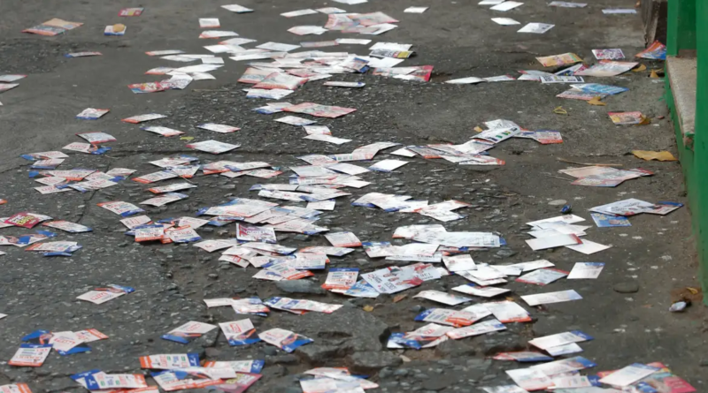 santinhos na Eleição 2024