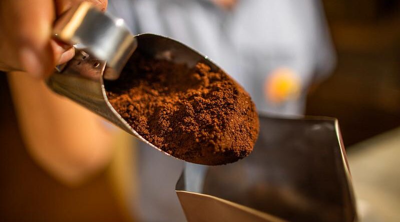 Café. Café em pó. Café moído. Embalagem de café