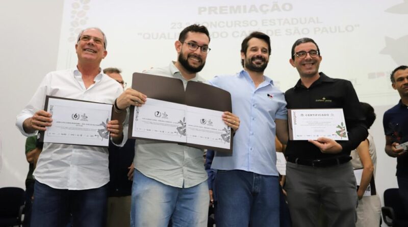 Secretaria de Agricultura premia os melhores grãos no Concurso “Qualidade do Café de SP”