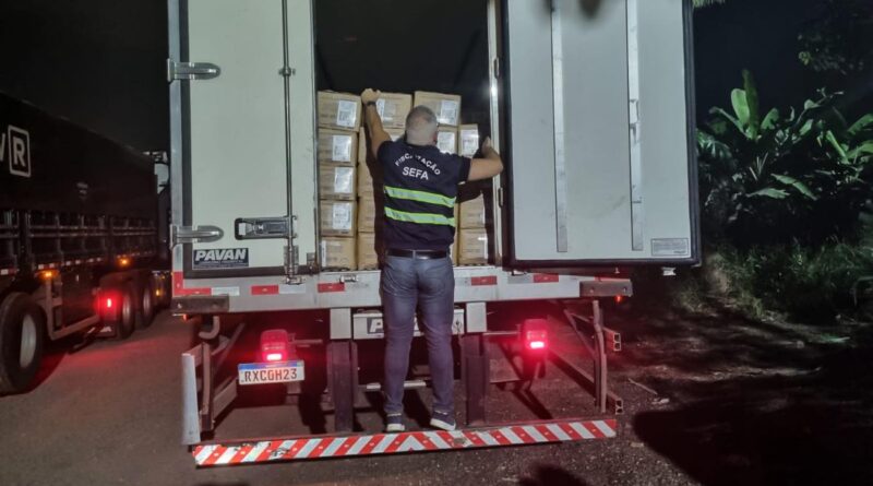 Carga queijo muçarela apreendida