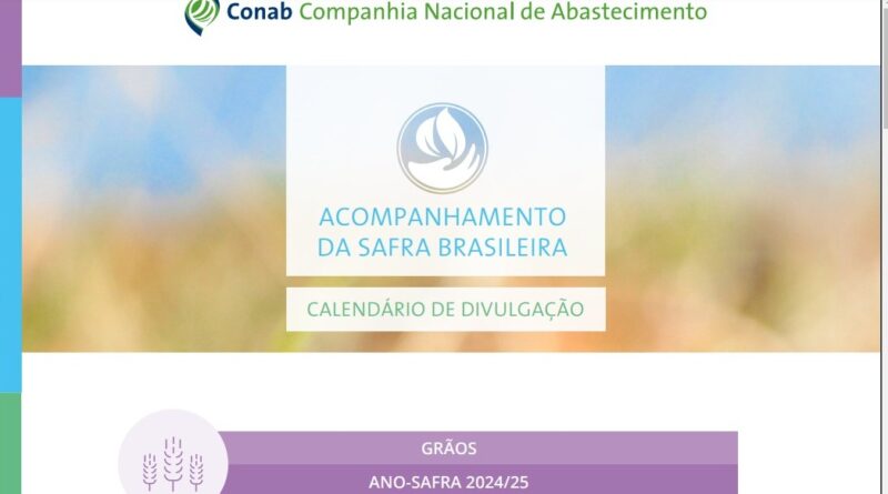 CALENDÁRIO CONAB 2025