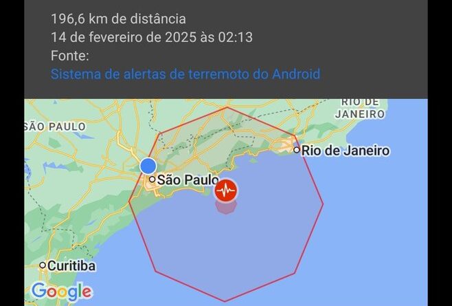 Alerta de terremoto no litoral norte de SP