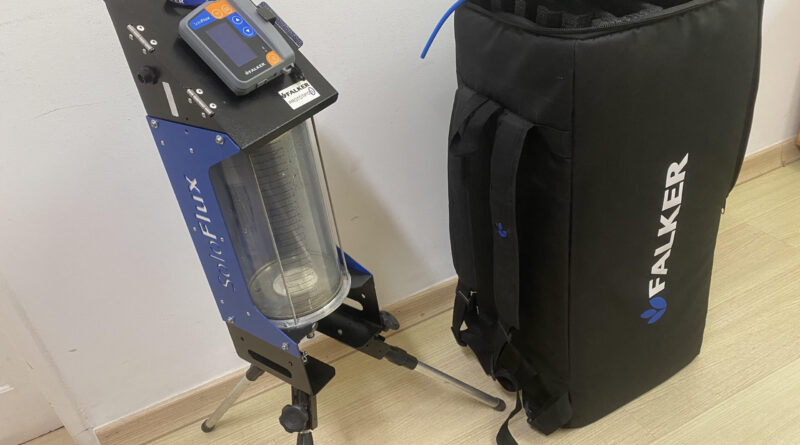 equipamento de medição da permeabilidade da água no solo