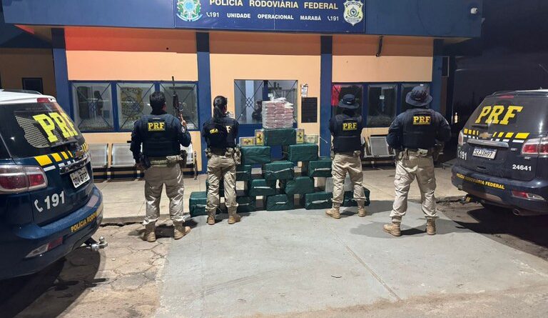 PRF apreende cocaína em carga de milho