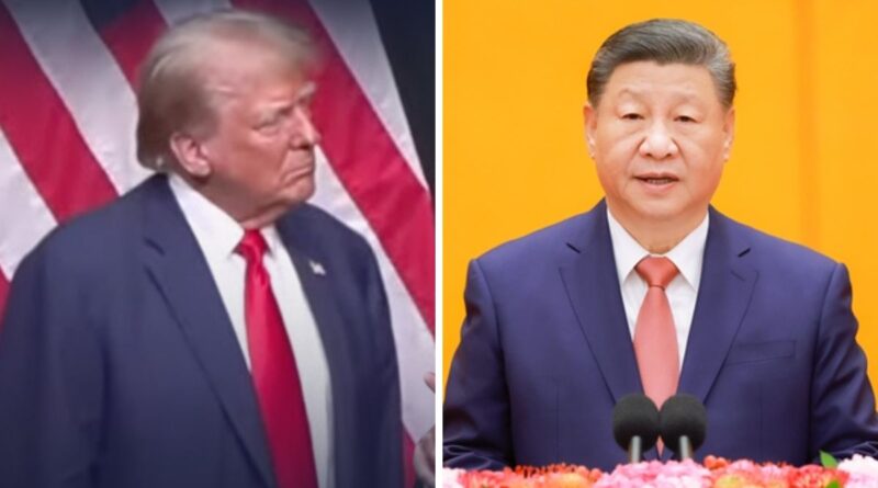 Donald Trump e o presidente da China, Xi Jinping