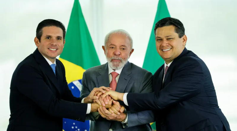 Lula e presidentes do Senado e da Câmara