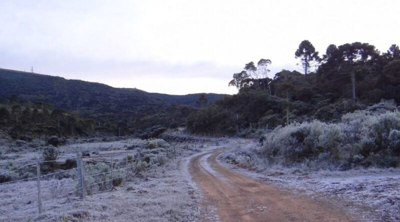 tempo, frio, geada
