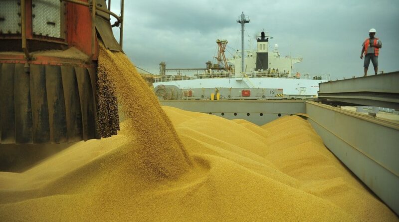 soja, porto, armazenamento de grãos