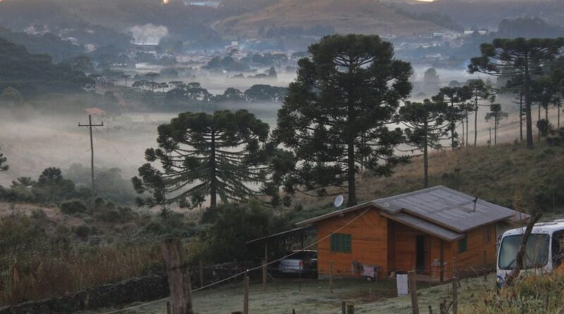 frente fria - frio -nebulosidade - geada - governo de urupema-sc