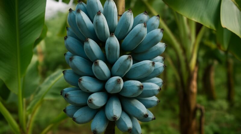 Banana azul? Existe sim, e tem gosto de sorvete de baunilha