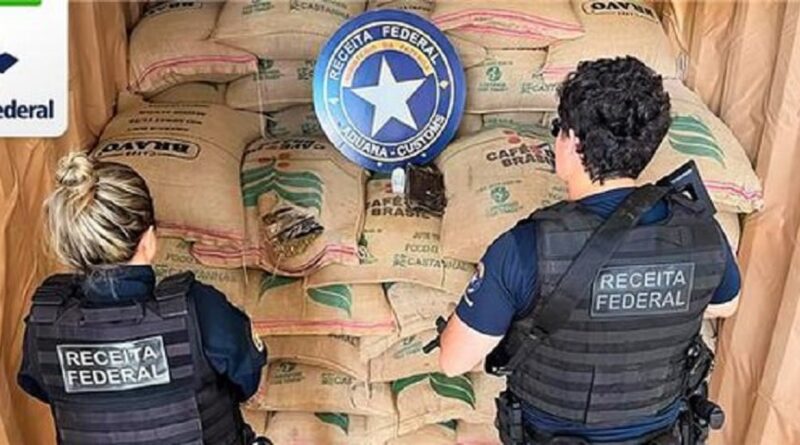 carga de café contendo cocaína