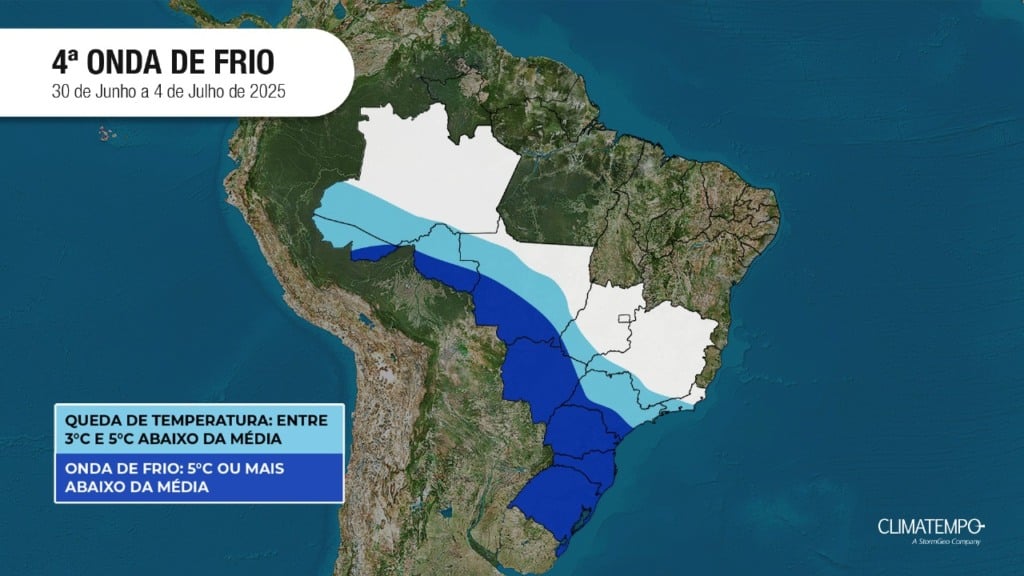 mapa onda de frio estados 
