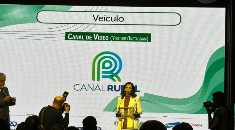 Canal Rural conquista prêmio de melhor canal de Youtube/Instagram do agro brasileiro
