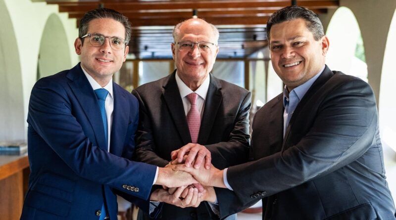 Alckimin, Alcolumbre e Motta criticam tarifaço e pregam defesa da soberania nacional