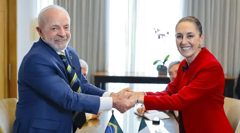 Lula e a presidente do México, Claudia Sheinbaum / Agência Brasil