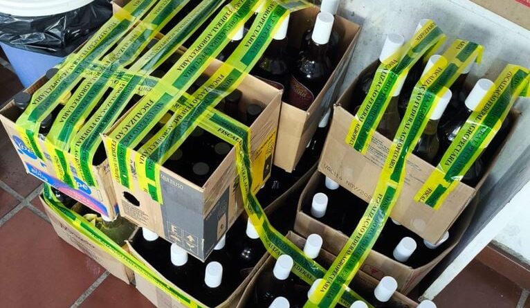 bebidas apreendidas Mapa