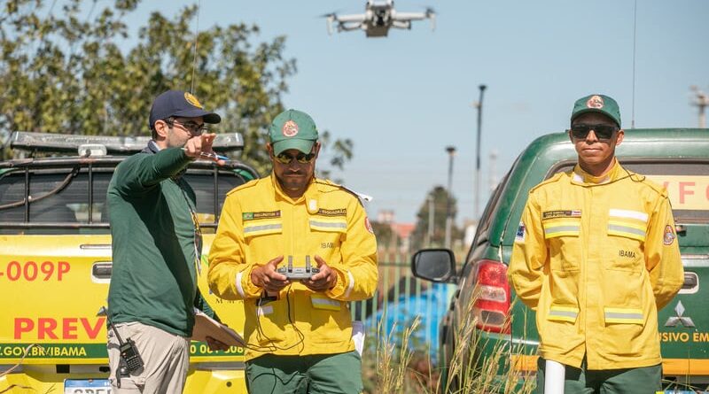 indígenas drones incêndios florestais