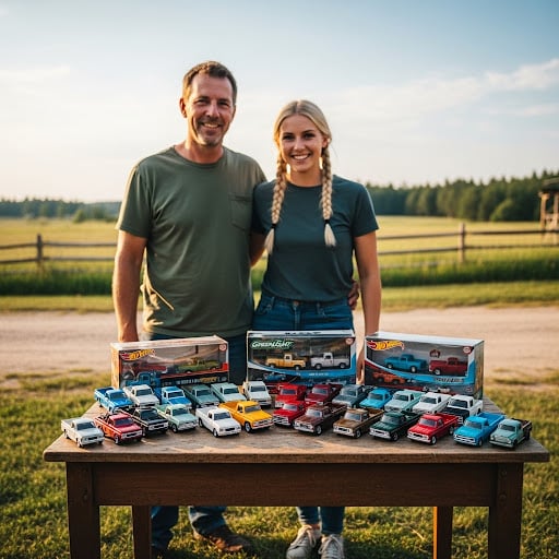 Coleção de pick-ups em miniatura- imagem gerada por I.A.