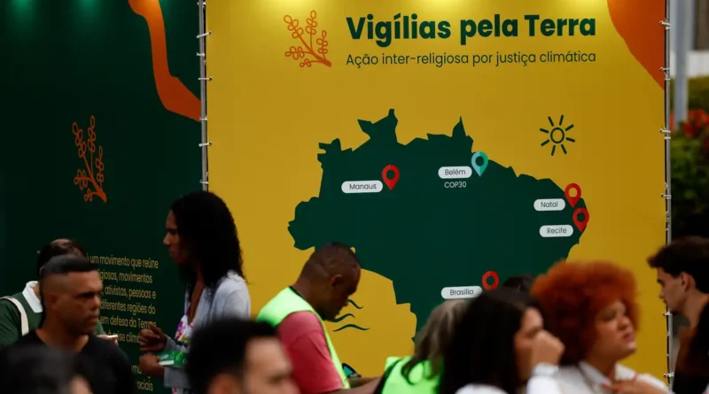 vigília religiosa pede conscientização ambiental
