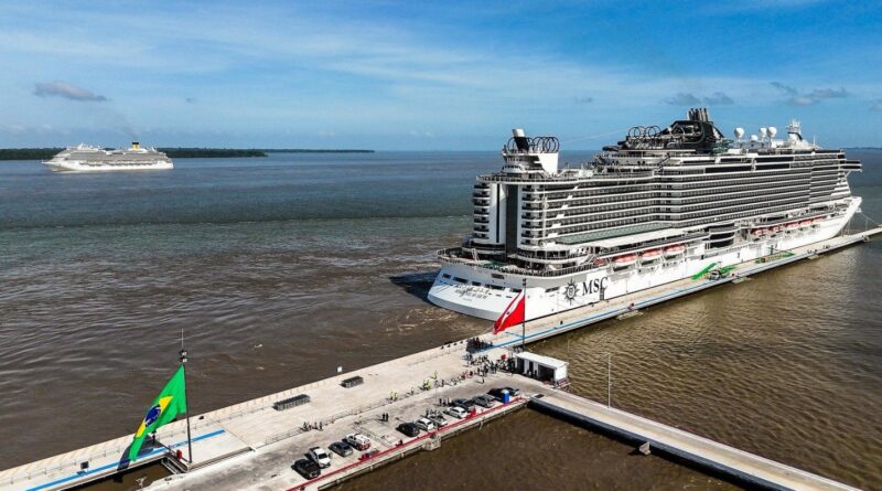 Navios chegam a Belém para reforçar hospedagem durante a COP30