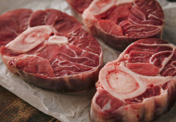 Carne bovina, osso, carne fresca, carne crua