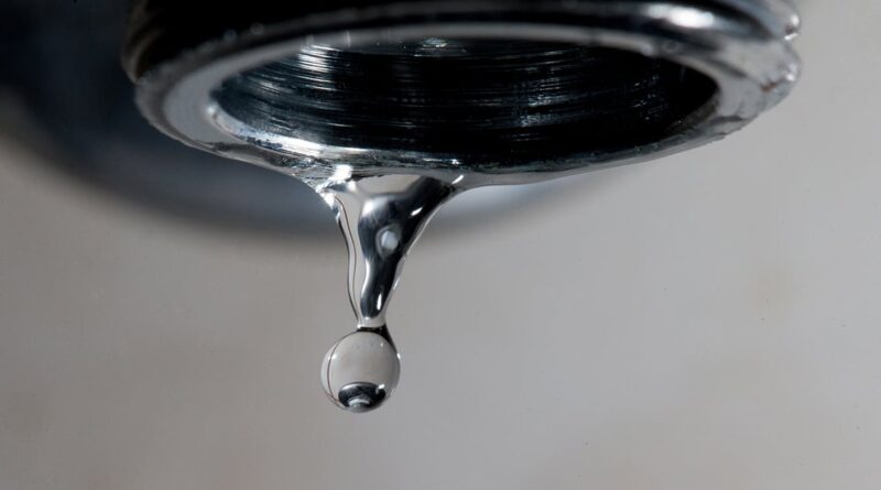 torneira, água, seca