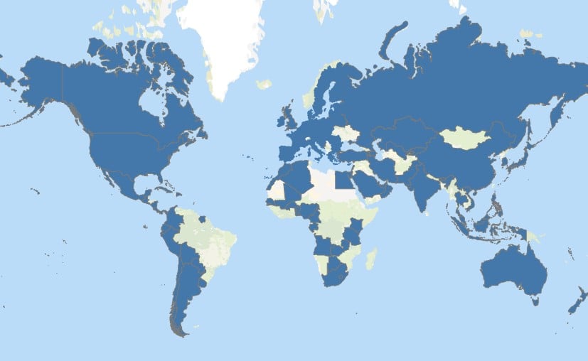 mapa painel interativo abertura de mercados