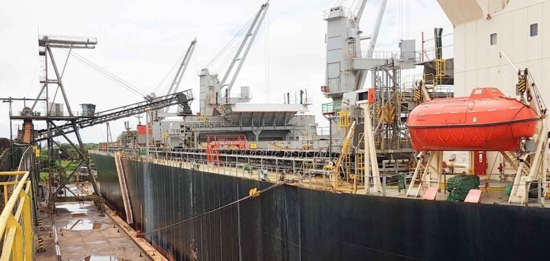 Porto de Santana registra alta de 64,2% no escoamento de soja em 2025