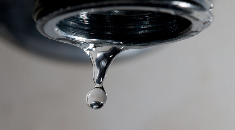 torneira, água, seca