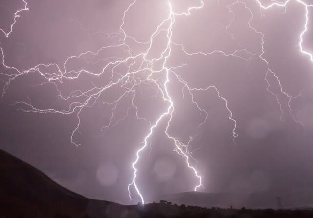 temporais, previsão, tempo - raios