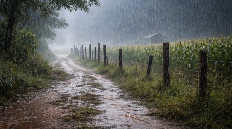 Chuva forte e temporais colocam algumas regiões em alerta nesta quinta-feira