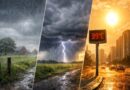 Fim semana chega com chuva forte, temporais e calorão