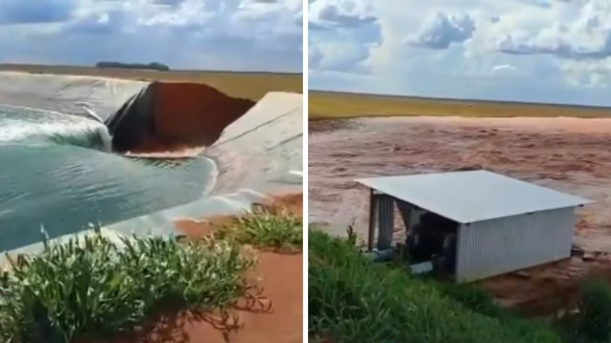 barragem se rompe em fazenda no Piauí
