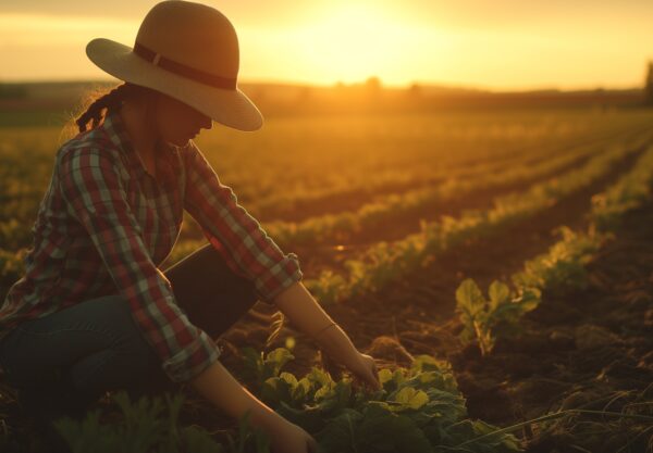 Mulher trabalhando no meio rural, agricultora, dia da mulher