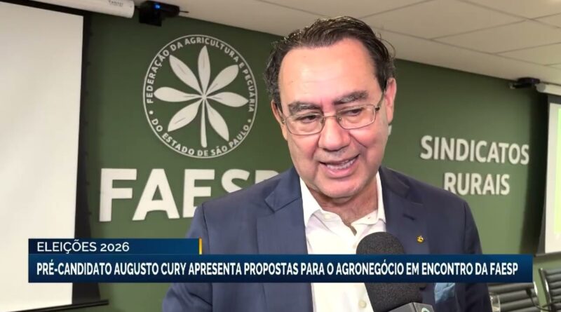 Augusto Cury apresenta propostas para o agronegócio em encontro da FAESP