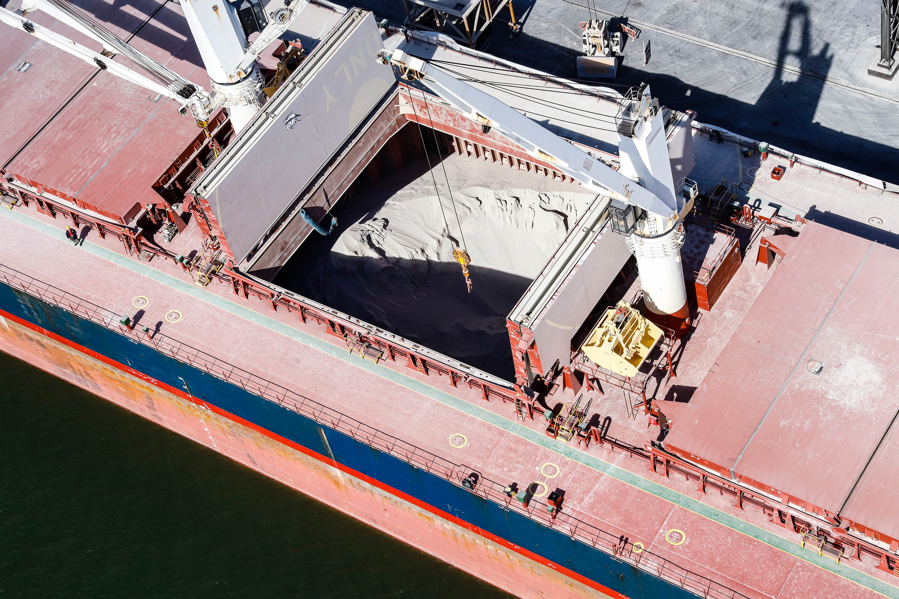 Fertilizantes no Porto de Paranaguá (PR). Foto: Rodrigo Felix Leal/Seil-PR