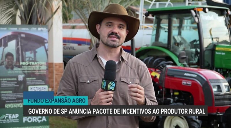 Governo de São Paulo apresenta pacote de incentivos ao produtor rural