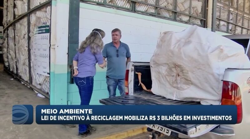 Lei de incentivo à reciclagem mobiliza R$ 3 bilhões em investimentos no Brasil