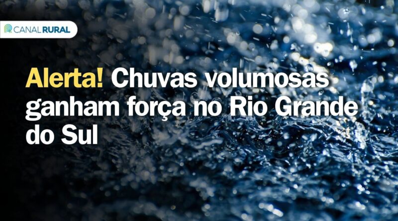 Alerta de chuvas volumosas e temporais no Rio Grande do Sul