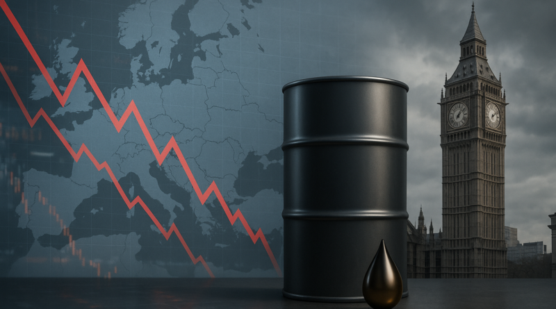 Bolsas da Europa caem com avanço do petróleo e pressão política no Reino Unido