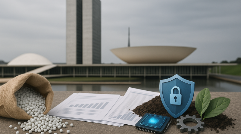 Câmara inclui fertilizantes, transparência de gastos e regras para IA na pauta desta quinta-feira