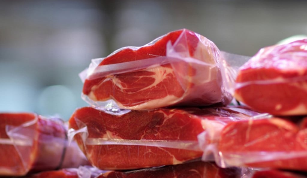 Carne bovina embalada