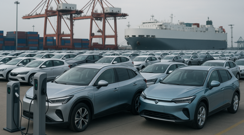 China exporta mais veículos elétricos e híbridos plug-in do que modelos a combustão em abril