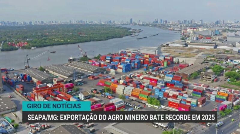 Exportações do agronegócio de Minas Gerais alcançam recorde em 2025